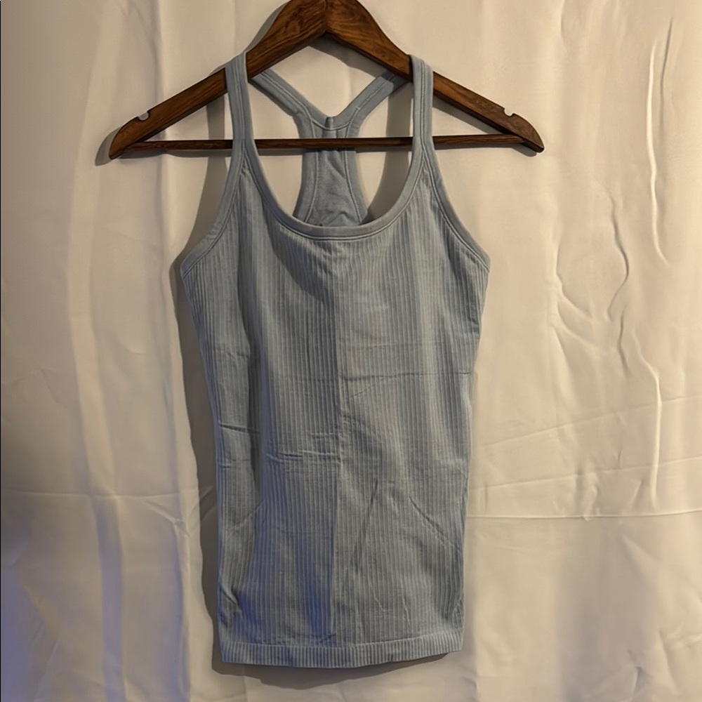 Lululemon - Ebb to Street | Fitted Blue Sports Top